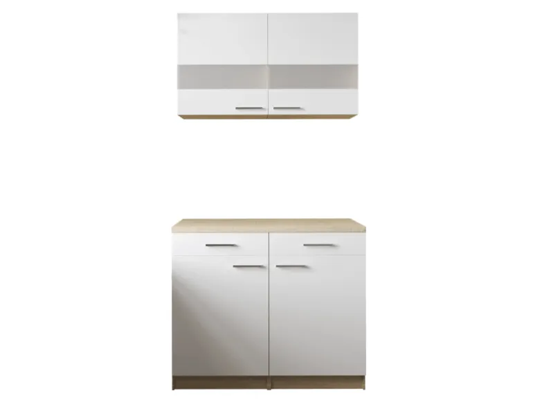 Respekta Küchenmöbel-Set 9 Merle 100 cm Weiß