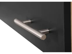 Respekta Küchenmöbel-Set 7 Merle 100 cm Schwarz