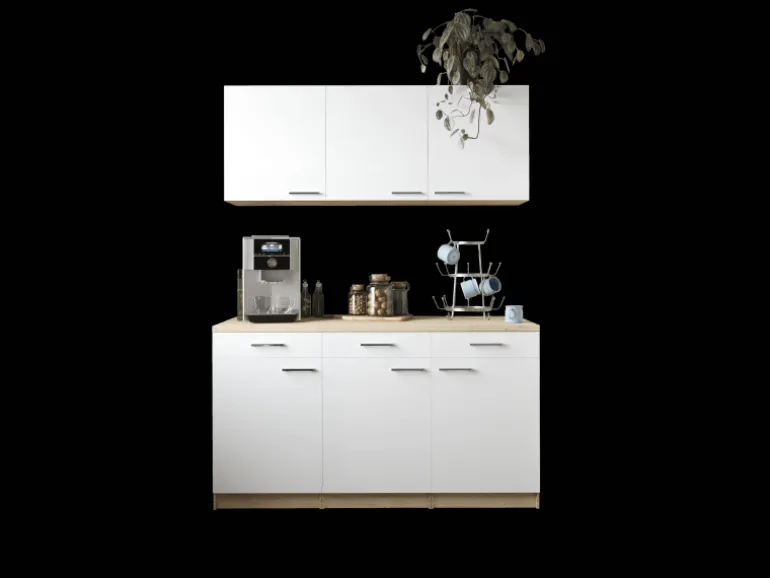 Respekta Küchenmöbel-Set 12 Merle 150 cm Weiß