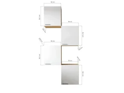 Respekta Küchenmöbel-Set 7 Merle 100 cm Weiß