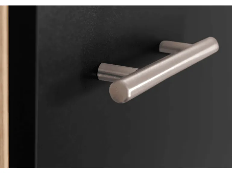 Respekta Küchenmöbel-Set 5 Merle 100 cm Schwarz