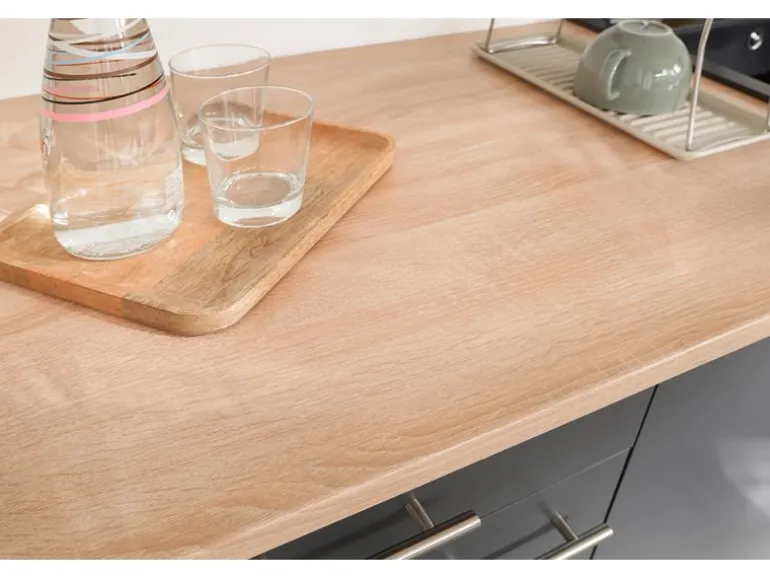 Respekta Küchenmöbel-Set 12 Merle 150 cm Grau