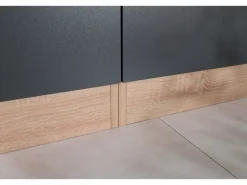 Respekta Küchenmöbel-Set 11 Merle 120 cm Grau