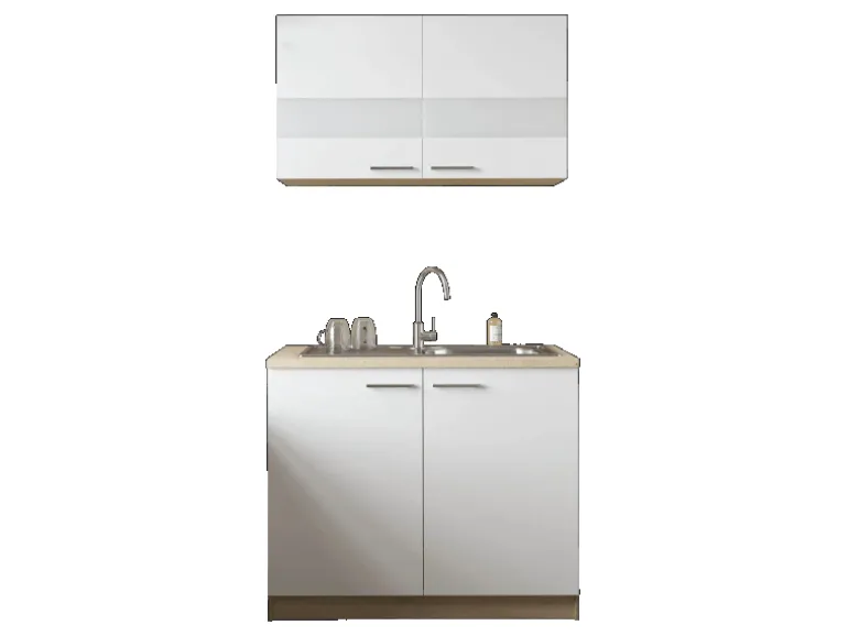 Respekta Küchenmöbel-Set 1 Merle 100 cm Weiß