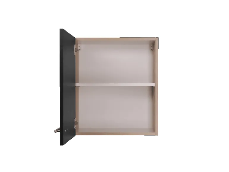 Respekta Küchen-Oberschrank Merle 50 cm Schwarz