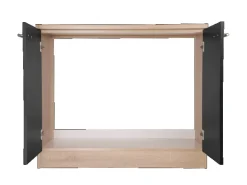 Respekta Küchen-Spülenunterschrank Merle 100 cm Schwarz