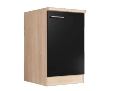 Respekta Küchen-Spülenunterschrank Merle 50 cm Schwarz