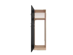 Respekta Küchen-Umbauschrank Merle 60 cm Schwarz