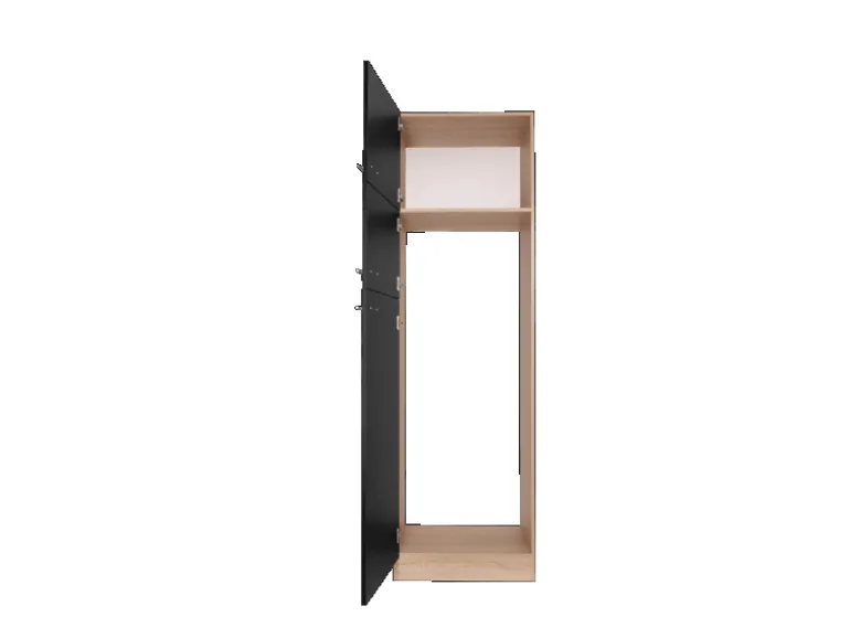 Respekta Küchen-Umbauschrank Merle 60 cm Schwarz