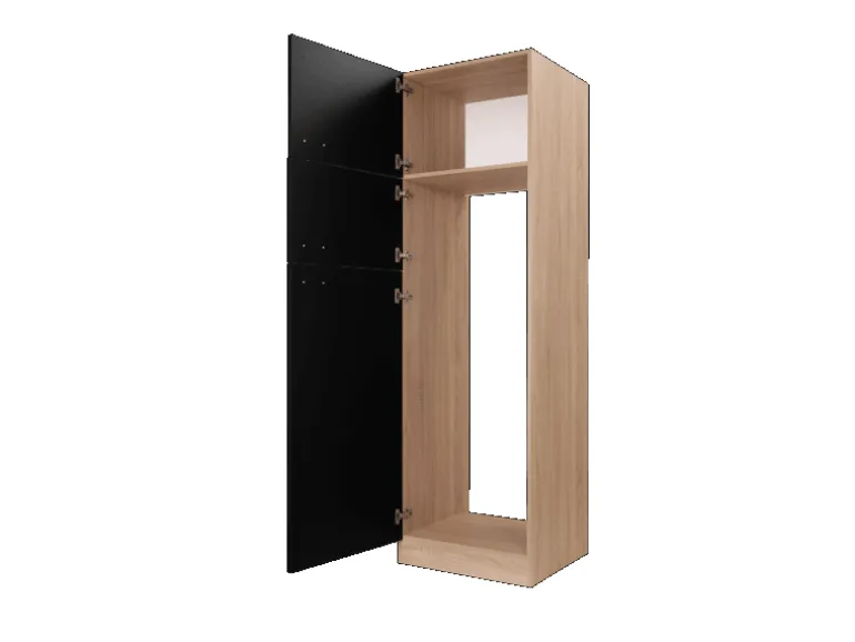 Respekta Küchen-Umbauschrank Merle 60 cm Schwarz