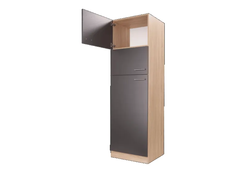 Respekta Küchen-Umbauschrank Merle 60 cm Grau