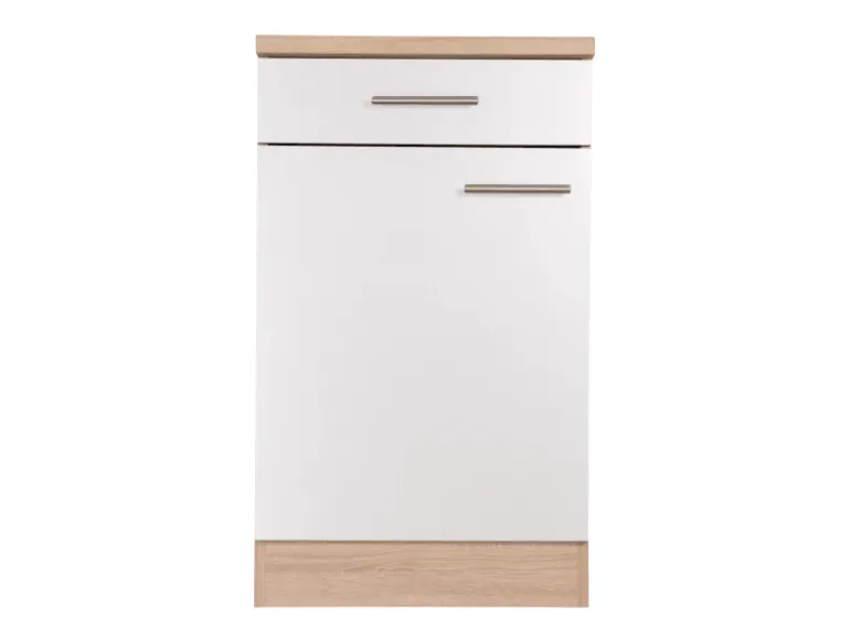 Respekta Küchen-Unterschrank Merle 50 cm Weiß