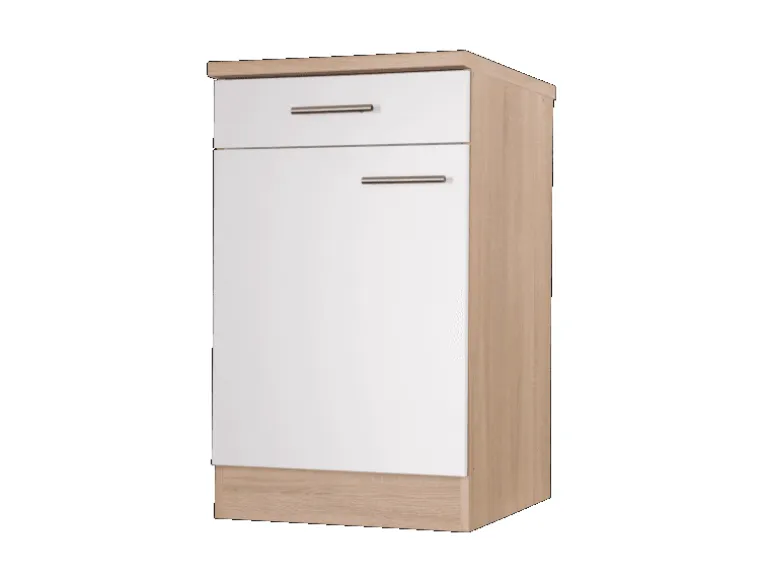 Respekta Küchen-Unterschrank Merle 50 cm Weiß