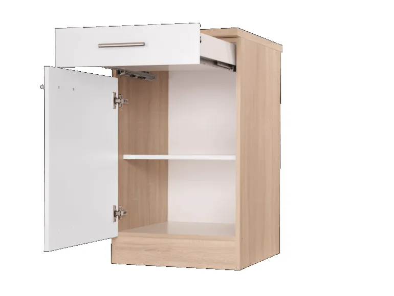 Respekta Küchen-Unterschrank Merle 50 cm Weiß