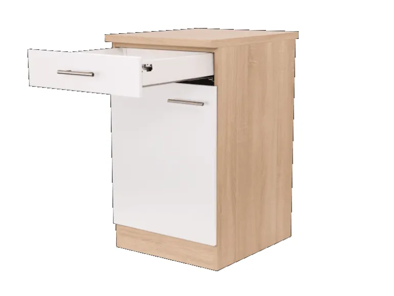 Respekta Küchen-Unterschrank Merle 50 cm Weiß