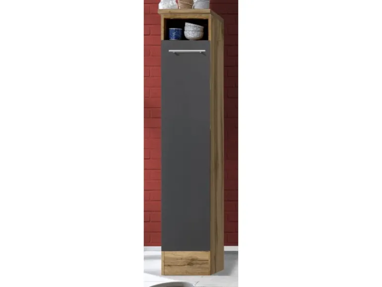 Respekta Küchenzeile 310 cm Grau-Wildeiche Nachbildung
