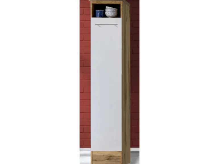 Respekta Küchenzeile 310 cm Weiß-Wildeiche Nachbildung
