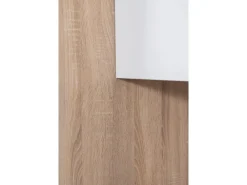Respekta Küchenzeile GLRP320HESWM Grifflos 320 cm Weiß matt-Sonoma Eiche