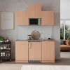 Respekta Küchenzeile KB150BBMIC 150 cm Buche