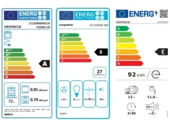 Respekta Küchenzeile KB220ESGC 220 cm Grau-Eiche Sägerau Nachbildung Glänzend
