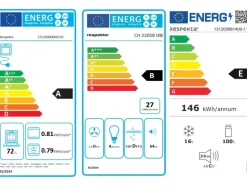 Respekta Küchenzeile KB270ESSC 270 cm  Schwarz-Eiche Sägerau Nachbildung