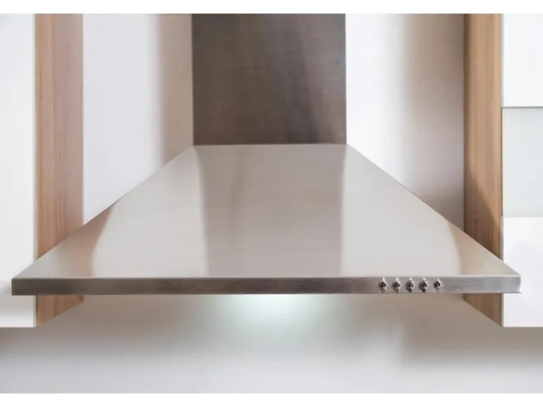 Respekta Küchenzeile KB300ESW 300 cm Weiß-Eiche Sägerau Nachbildung