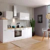 Respekta Küchenzeile KB250WWC 250 cm Weiß