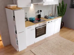 Respekta Küchenzeile KB250WWC 250 cm Weiß