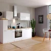 Respekta Küchenzeile KB240WWC 240 cm Weiß