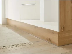 Respekta Küchenzeile Marleen 280 cm Artisan-Eiche Weiß Hochglanz
