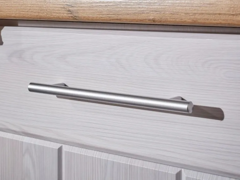 Respekta Landhaus Inselküche Anton 310 cm Lärche Weiß