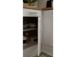 Respekta L-Küchenzeile Anton LBBERPL220LHWC ohne E-Geräte 220 cm Lärche Weiß