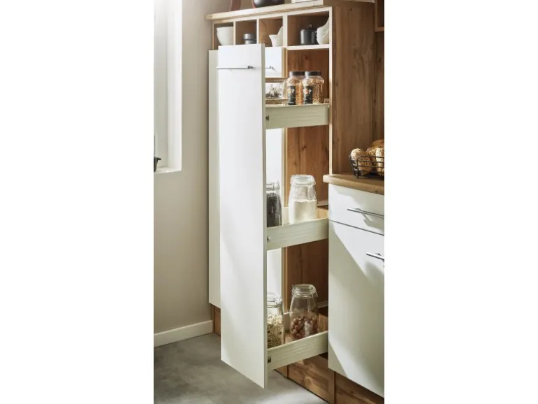 Respekta L-Küchenzeile Hilde LBBEKBL310EWC ohne E-Geräte 310 cm Weiß