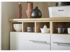 Respekta L-Küchenzeile Hilde LBBEKBL280EWC ohne E-Geräte 280 cm Weiß