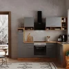 Respekta L-Küchenzeile Hilde LBBEKBL250EGC ohne E-Geräte 250 cm Grau
