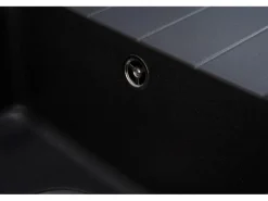 Respekta Massivgranit-Einbauspüle Columbia 100 cm x 50 cm Schwarz