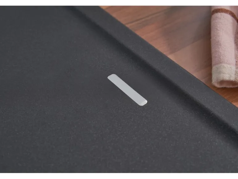 Respekta Massivgranit-Einbauspüle Columbia 78 cm x 50 cm Schwarz