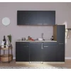 Respekta Miniküche KB180ESSC 180 cm Schwarz
