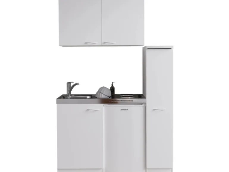 Respekta Miniküche MK130WOS 130 cm Weiß