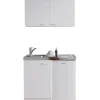 Respekta Miniküche MK130WOSCSV 130 cm Weiß