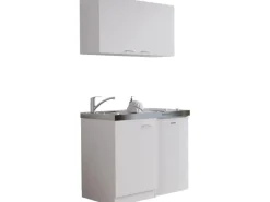 Respekta Miniküche MK130WOSCSV 130 cm Weiß