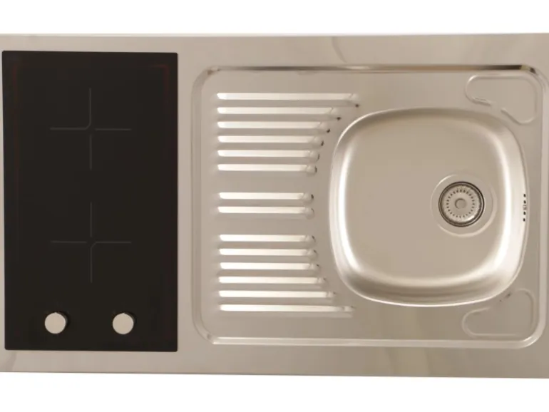 Respekta Miniküche MK130WOSCSV 130 cm Weiß