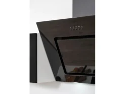 Respekta Premium Küchenzeile 310 cm Hochbau Schwarz Hochglanz-Eiche Grau