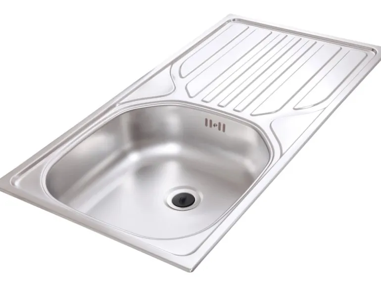 Respekta Premium Küchenzeile 280 cm Grifflos Grau Hochglanz-Weiß