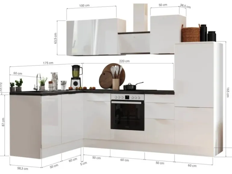 Respekta Selection Winkelküche Elisabeth RSL280AGH 280 cm Grau-Artisan Eiche Nb.
