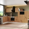 Respekta Selection Winkelküche Elisabeth RSL370WAH 370 cm Artisan Eiche Nb.-Weiß