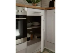 Respekta Winkelküche Anton 280 x 172 cm Landhaus Lärche Weiß Nachbildung