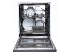 Respekta Winkelküche KBL280WWCG 280 x 172 cm Weiß-Butcher Nussbaum