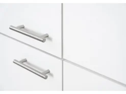Respekta Winkelküche KBL280WWCG 280 x 172 cm Weiß-Butcher Nussbaum