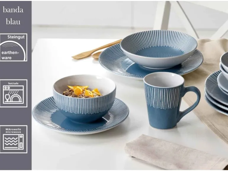 Ritzenhoff & Breker Banda Suppenteller 20 cm Blau